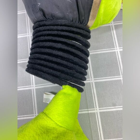 Vtg 90s Nanco Slinky Pets Neon Green Alien Big Head Large 17” - 27” Long Plush - Picture 8 of 16